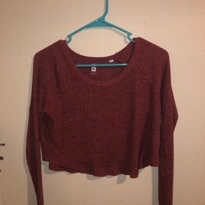 Crop top knit top